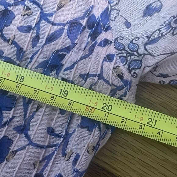 POUPETTE ST BARTH Tunic Top Size XS Pink Ruffle Bohemian Boho Chic Beach Coverup - Picture 11 of 12